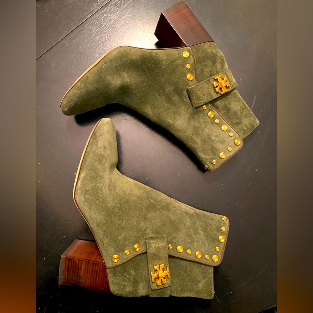 Tory Burch Kira Suede Booties, 7M